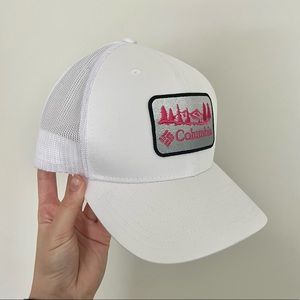 Columbia Hat Pink and White